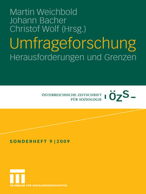 cover image of Umfrageforschung